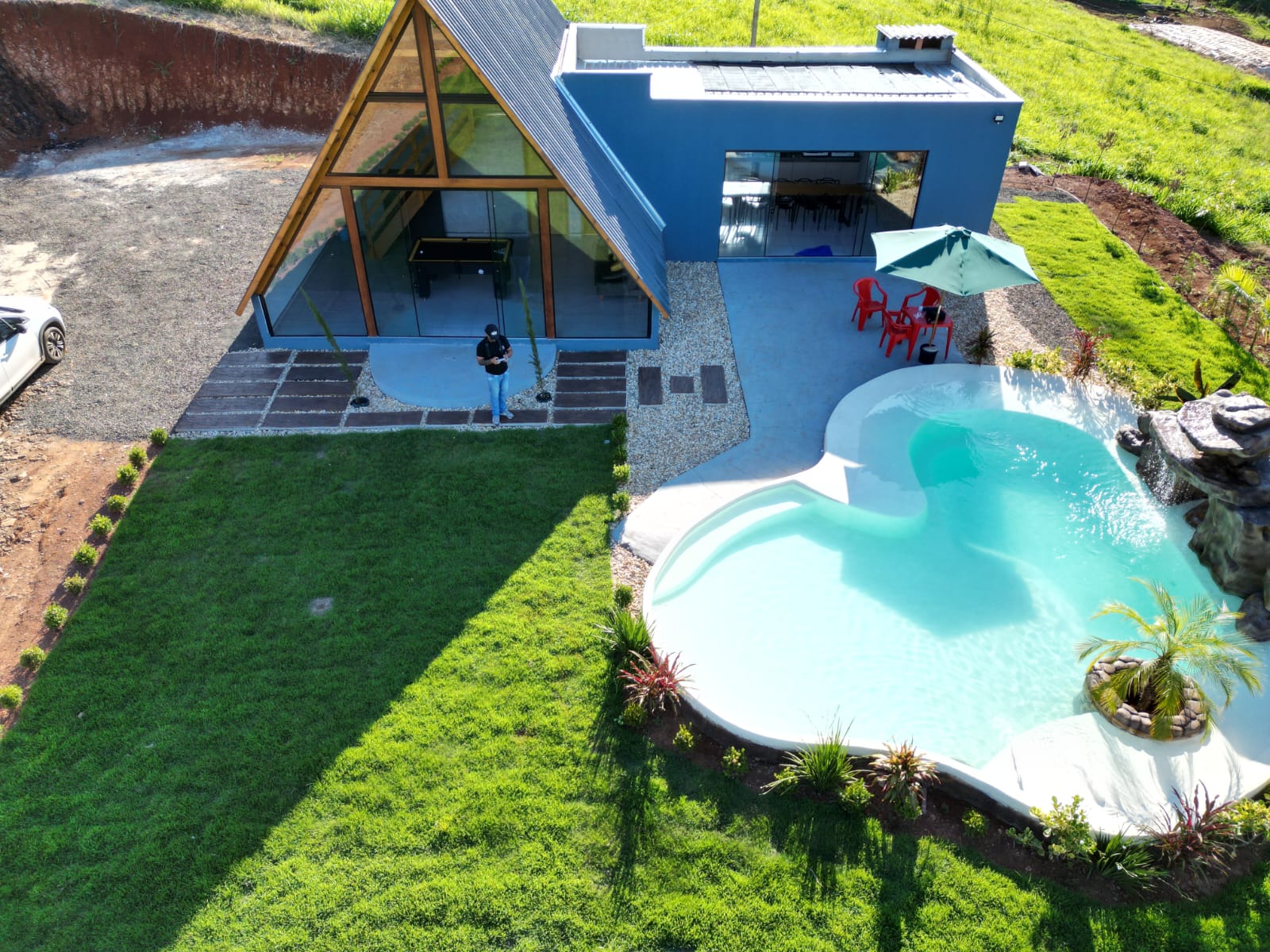 Chalé piscina praia — cabana em Caxambu do sul/SC