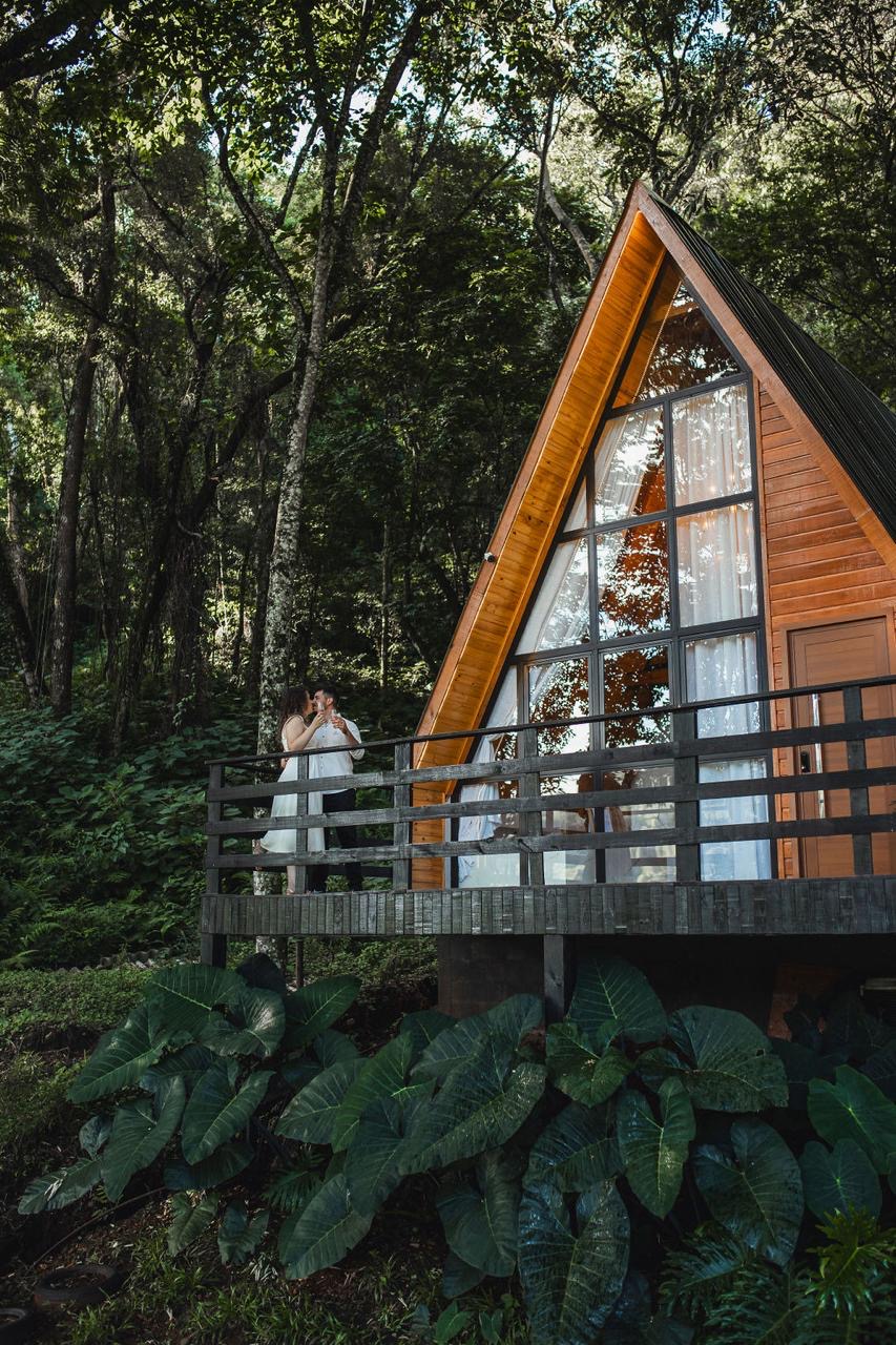 Chalé Aconchego da Mata — cabana em Guatambu/SC